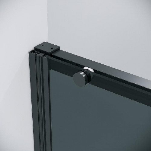 Душевая дверь Grossman Galaxy 110 100.K33.01.110.21.10 профиль Черный матовый стекло тонированное