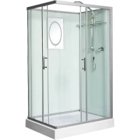 Душевая кабина WeltWasser WW500 Laine 1201 120x90 10000003270 профиль Хром стекло прозрачное
