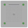 Верхний душ RGW Shower Panels SP-73 21140273-01 Хром нержавеющая сталь встраиваемый