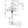 Смеситель для кухни Grohe Eurosmart 30567000 Хром латунь