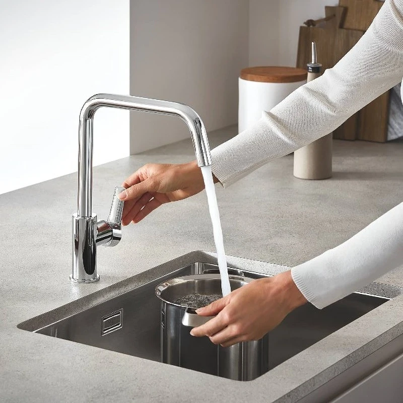 Смеситель для кухни Grohe Eurosmart 30567000 Хром латунь