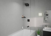 Верхний душ Hansgrohe Crometta E 240 1jet 26726670 Черный матовый пластик на потолок