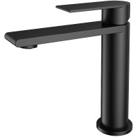 Смеситель для раковины Vincea Vogue (SS) VBF-2VS1MB Черный матовый