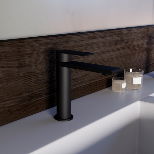 Смеситель для раковины Vincea Vogue (SS) VBF-2VS1MB Черный матовый