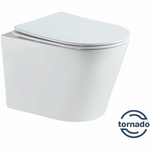 Унитаз Vincea Piatti VT1-11T подвесной Белый с сиденьем Микролифт фарфор подвесной