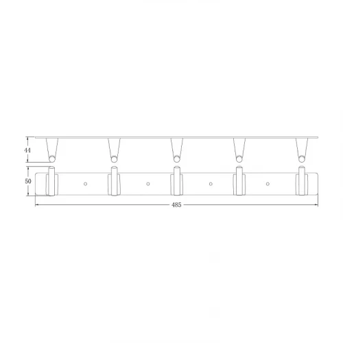 Вешалка для полотенец Belz B914 B91415-5 цвет Черный