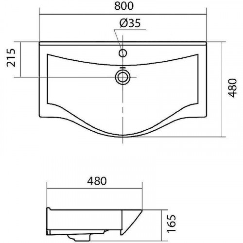 Раковина Onika Santek Беверли 80 1WH302422 Белая
