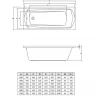 Акриловая ванна C-Bath Clio 120x70 CBQ003001 без гидромассажа