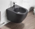 Биде CeramaLux B2342BDMDH подвесное Темно-серое матовое