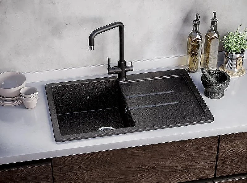 Смеситель для кухни Ulgran Classic U-019-310 Серый