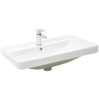 Раковина WeltWasser Deilbach 7608 70 10000004638 Белый глянец фаянс полувстраиваемая