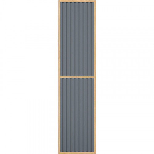 Шкаф пенал Onika Дайлер 35 403569 подвесной Графит Дуб сонома МДФ / ЛДСП