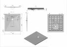 Душевой поддон из искусственного камня Vincea 100x90 VST-4SR9010W+Vsph-D132 Белый матовый