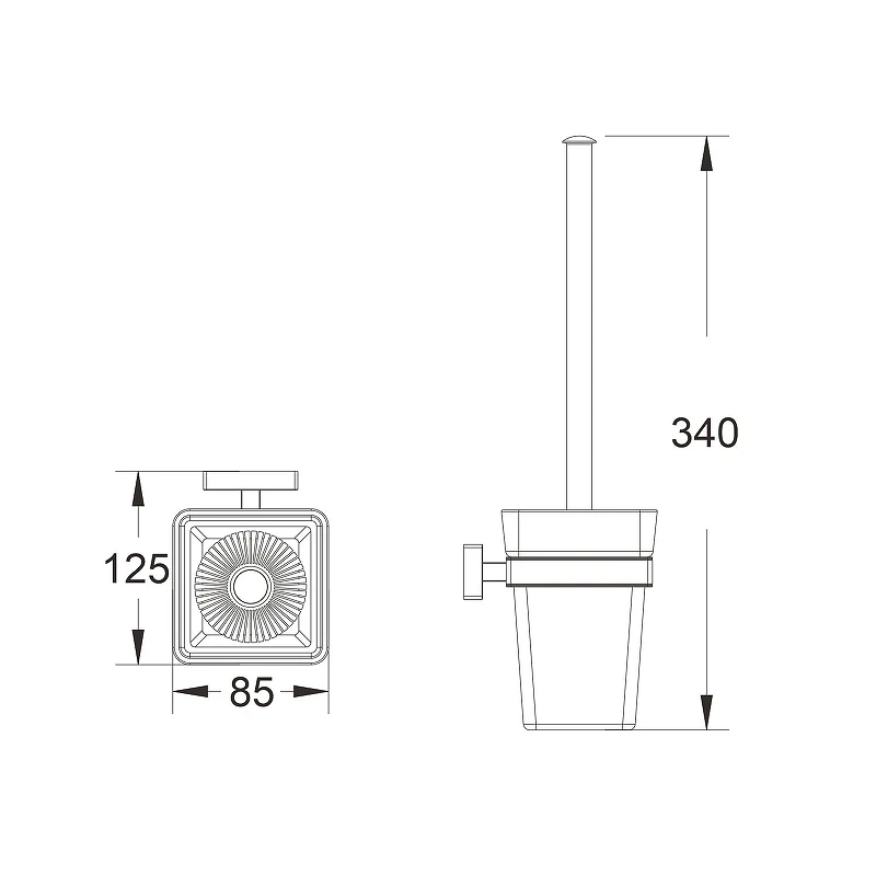 Ершик для унитаза Shevanik SG56C SG5600C цвет Белый