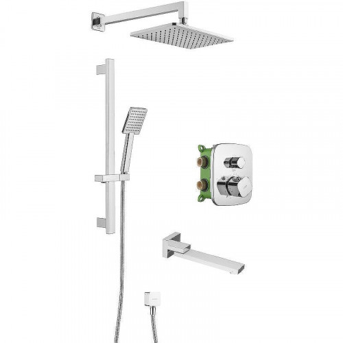 Душевая система Swedbe Platta 5562 с термостатом Хром