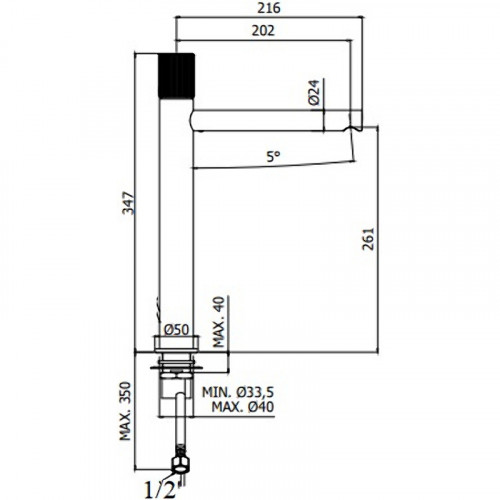 Смеситель для раковины Paffoni Jo JO081CR Хром латунь