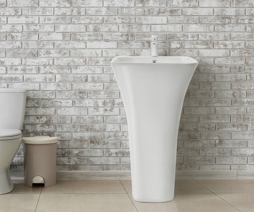 Раковина WeltWasser Leerbach 4543 GL-WT 45 10000005492 Белый глянец фаянс напольный