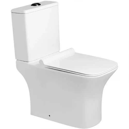 Унитаз компакт SantiLine SL-5023 с бачком и сиденьем Микролифт фарфор напольный