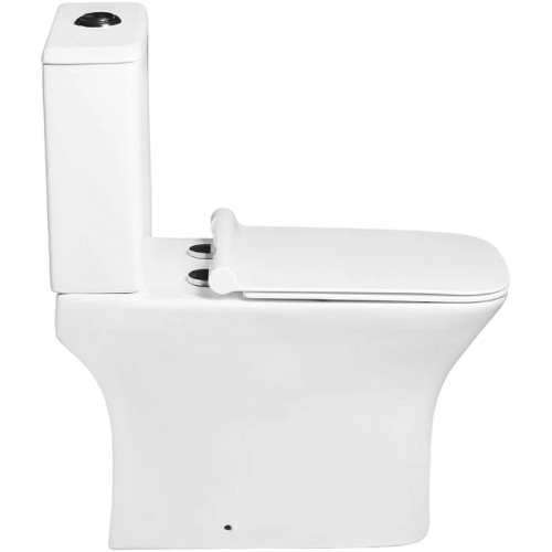 Унитаз компакт SantiLine SL-5023 с бачком и сиденьем Микролифт фарфор напольный