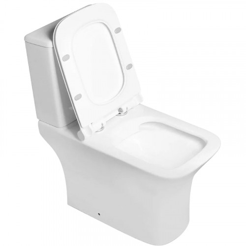 Унитаз компакт SantiLine SL-5023 с бачком и сиденьем Микролифт фарфор напольный