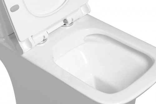 Унитаз компакт SantiLine SL-5023 с бачком и сиденьем Микролифт фарфор напольный