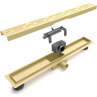 Душевой лоток Esbano Meta 60 M-RAIN-60SG ESTRMETRAIN60SG с решеткой Золото матовое