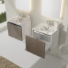 Тумба с раковиной SanVit Кубэ мини 50 kkubemini в цвете Ral подвесная Белый глянец МДФ / ЛДСП