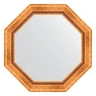 Зеркало Evoform Octagon 71х71 BY 7343 в багетной раме - Римское золото 88
