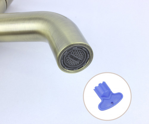 Смеситель для раковины Bronze de Luxe Scandi 1452BR Бронза латунь