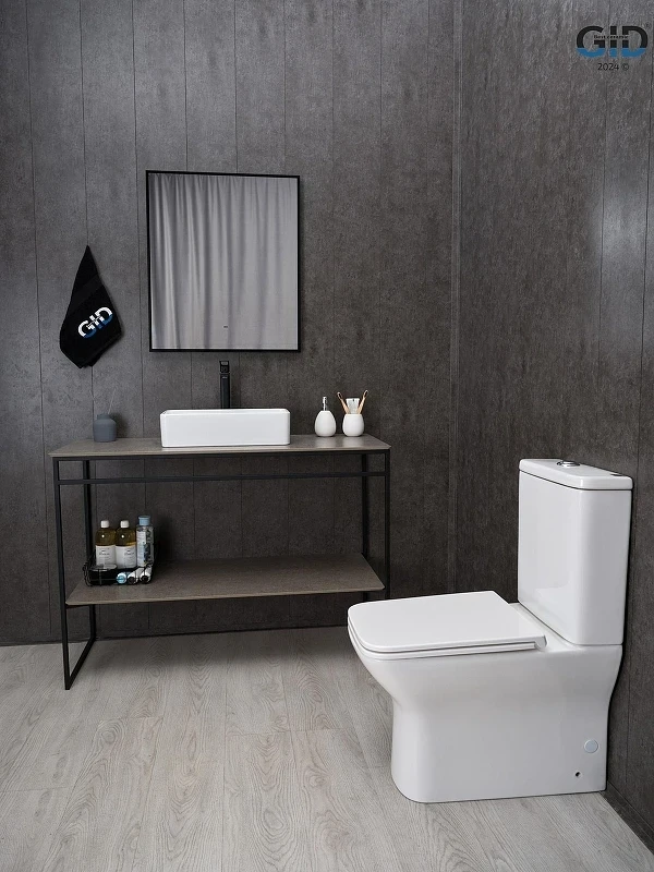 Унитаз компакт Gid Concavo Tn2125 62245Y цвет Белый с бачком и сиденьем Микролифт