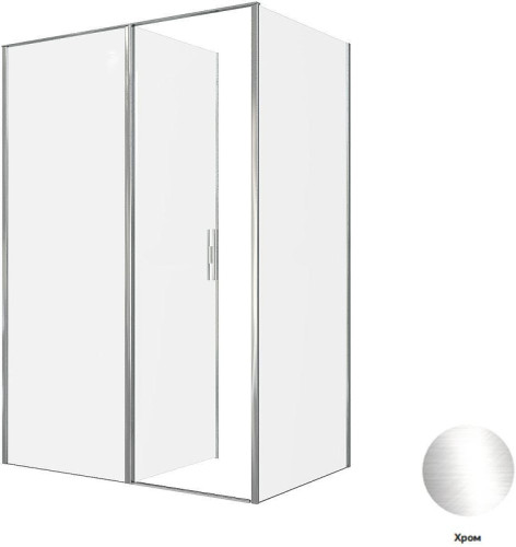 Душевой уголок Allen Brau Priority 140x90 3.31034.00+3.31043.00 цвет профиля Хром стекло прозрачное