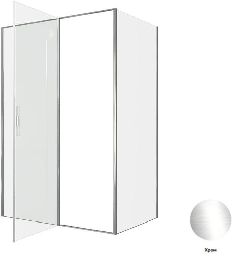 Душевой уголок Allen Brau Priority 140x90 3.31034.00+3.31043.00 цвет профиля Хром стекло прозрачное