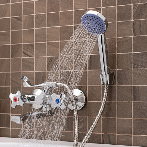 Смеситель для ванны Ростовская Мануфактура Сантехники SL115-142E универсальный Хром