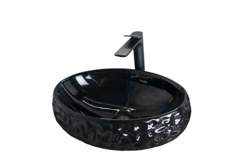 Раковина-чаша Gid Lago 48 9030bf 52232 цвет Черный глянцевый