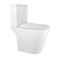 Унитаз компакт Azario Flin AZ-1363C цвет Белый с бачком и сиденьем Микролифт