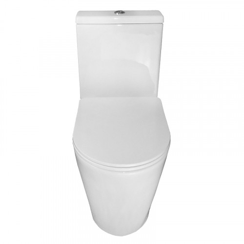 Унитаз компакт Azario Flin AZ-1363C цвет Белый с бачком и сиденьем Микролифт