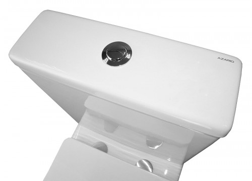 Унитаз компакт Azario Flin AZ-1363C цвет Белый с бачком и сиденьем Микролифт