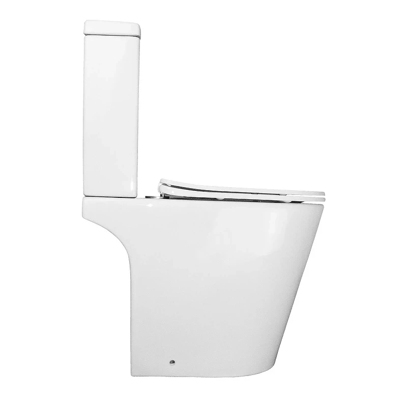 Унитаз компакт Azario Flin AZ-1363C цвет Белый с бачком и сиденьем Микролифт