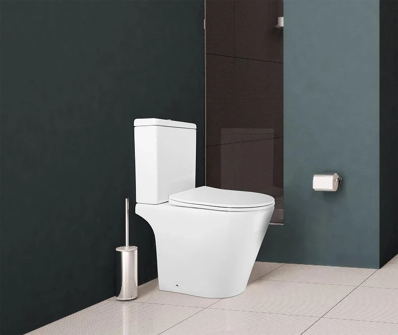 Унитаз компакт Azario Flin AZ-1363C цвет Белый с бачком и сиденьем Микролифт