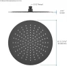 Верхний душ Aquatek AQ2075MB Черный матовый нержавеющая сталь на потолок