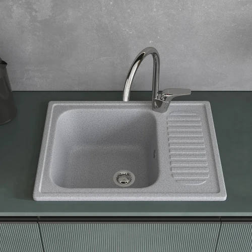 Кухонная мойка Domaci Болонья 63 М-15-005 цвет Серый