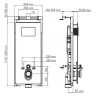 Инсталляция WasserKRAFT Salm 27TLT.010.ME.BL.WM03 для унитаза Черное стекло с Белой матовой клавишей смыва