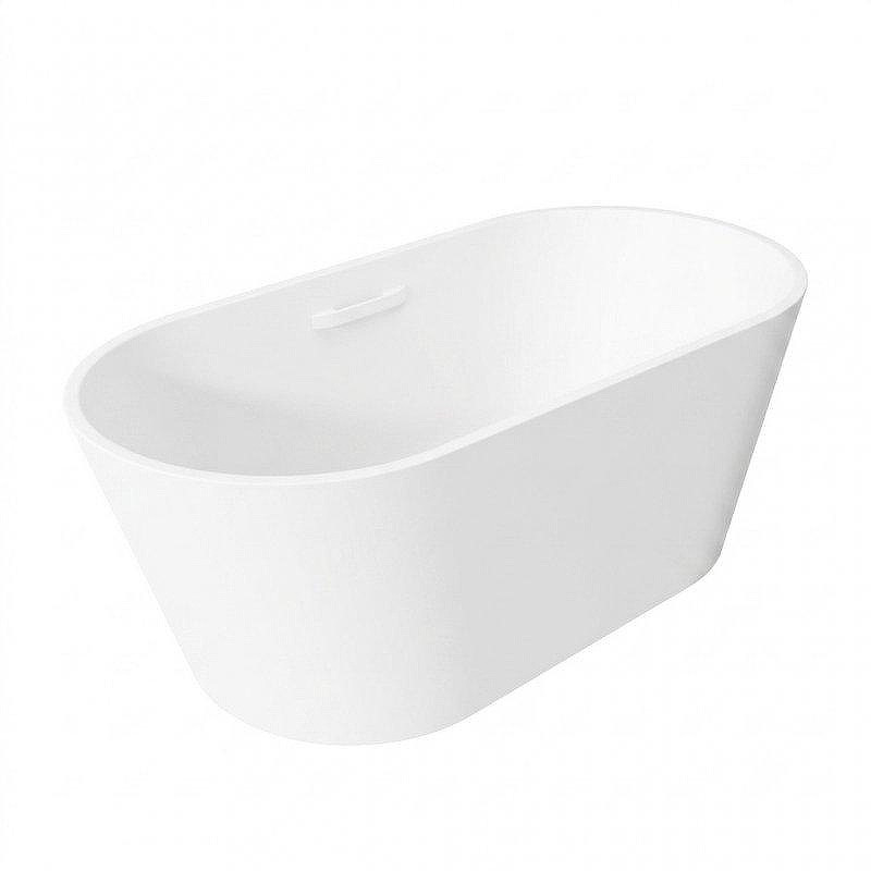 Ванна из искусственного камня Cezares Комфорт (Comfort) 170х75 CZR-COMFORT-170-75-53-SSB-HND цвет Белый матовый