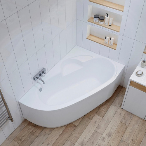 Акриловая ванна Lavinia Boho Bell Pro 170х110 R S1-3702170R цвет Белый глянцевый с каркасом