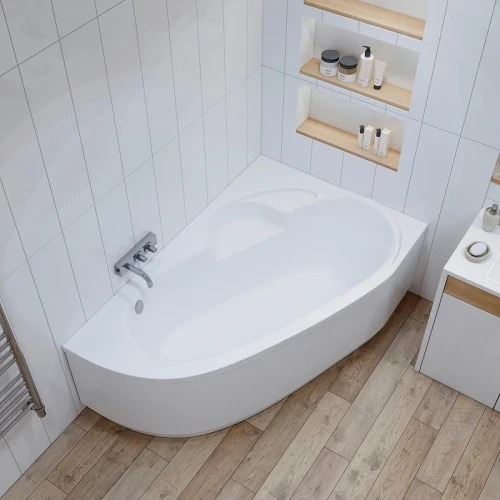 Акриловая ванна Lavinia Boho Bell Pro 170х110 R S1-3702170R цвет Белый глянцевый с каркасом