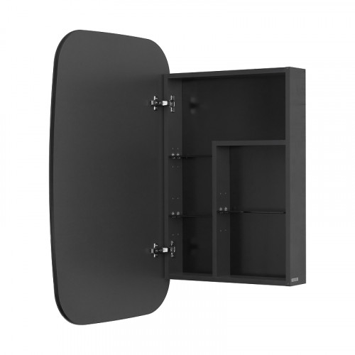 Зеркальный шкаф Aquaton Сохо 60 L 1A258302AJA0L Графит МДФ / ЛДСП