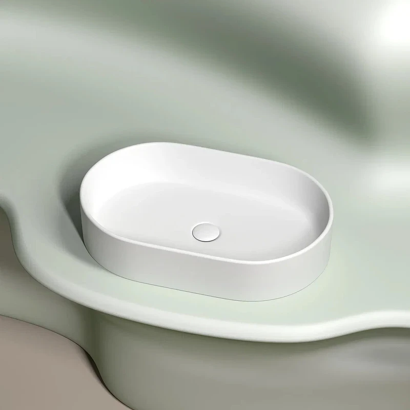 Раковина-чаша Ceramicanova Element 61 CN6048MW Белая матовая фарфор накладная
