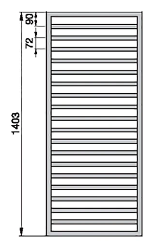 Водяной полотенцесушитель Zehnder Quaro Inox QAI-140-060 Inox Нержавеющая сталь