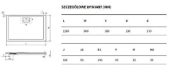 Душевой поддон из искусственного камня Excellent Lavano 120x80 BREX.1103.120.080.CON Бетон