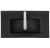 Раковина WeltWasser Deilbach 7517 70 MT-BL 10000005572 Черная матовая фаянс полувстраиваемая